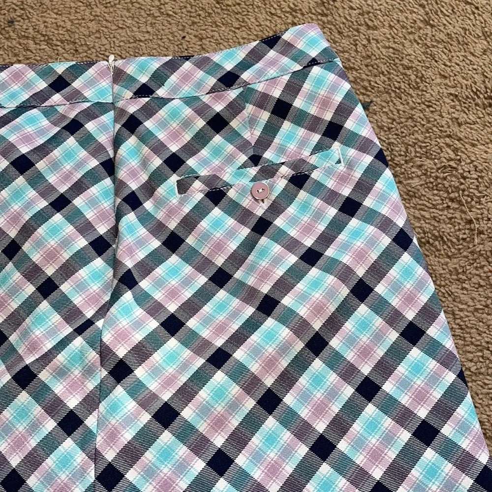 size 2 lady hagen blue, purple, black, and white skirt - Picture 2 of 2